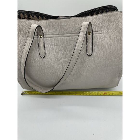 NANETTE LAPORE Light Gray Bowed Shoulder Bag Double Handeled Purse - Picture 4 of 12